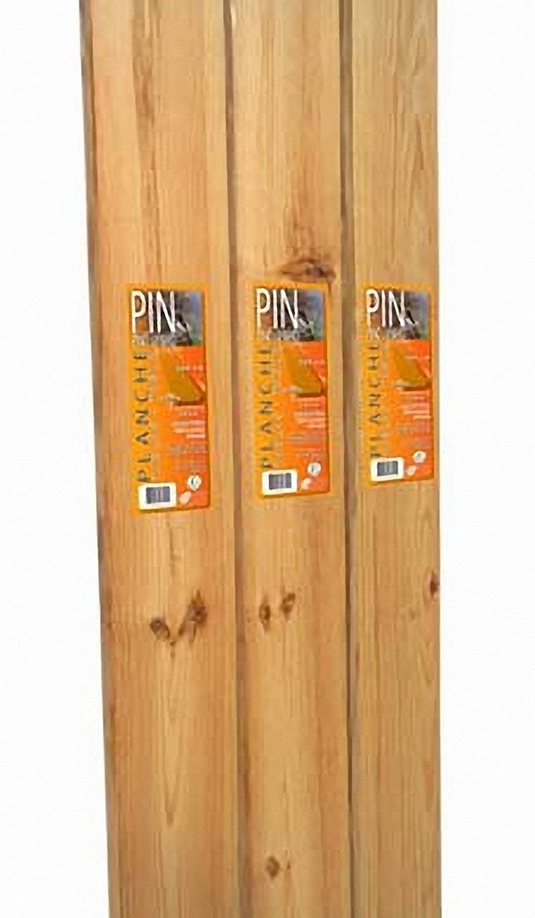 Planche  22 x 120 mm - pin rustique - SUPBOIS 