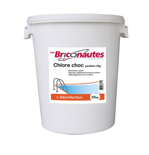 Chlore choc en pastilles de 20 grammes