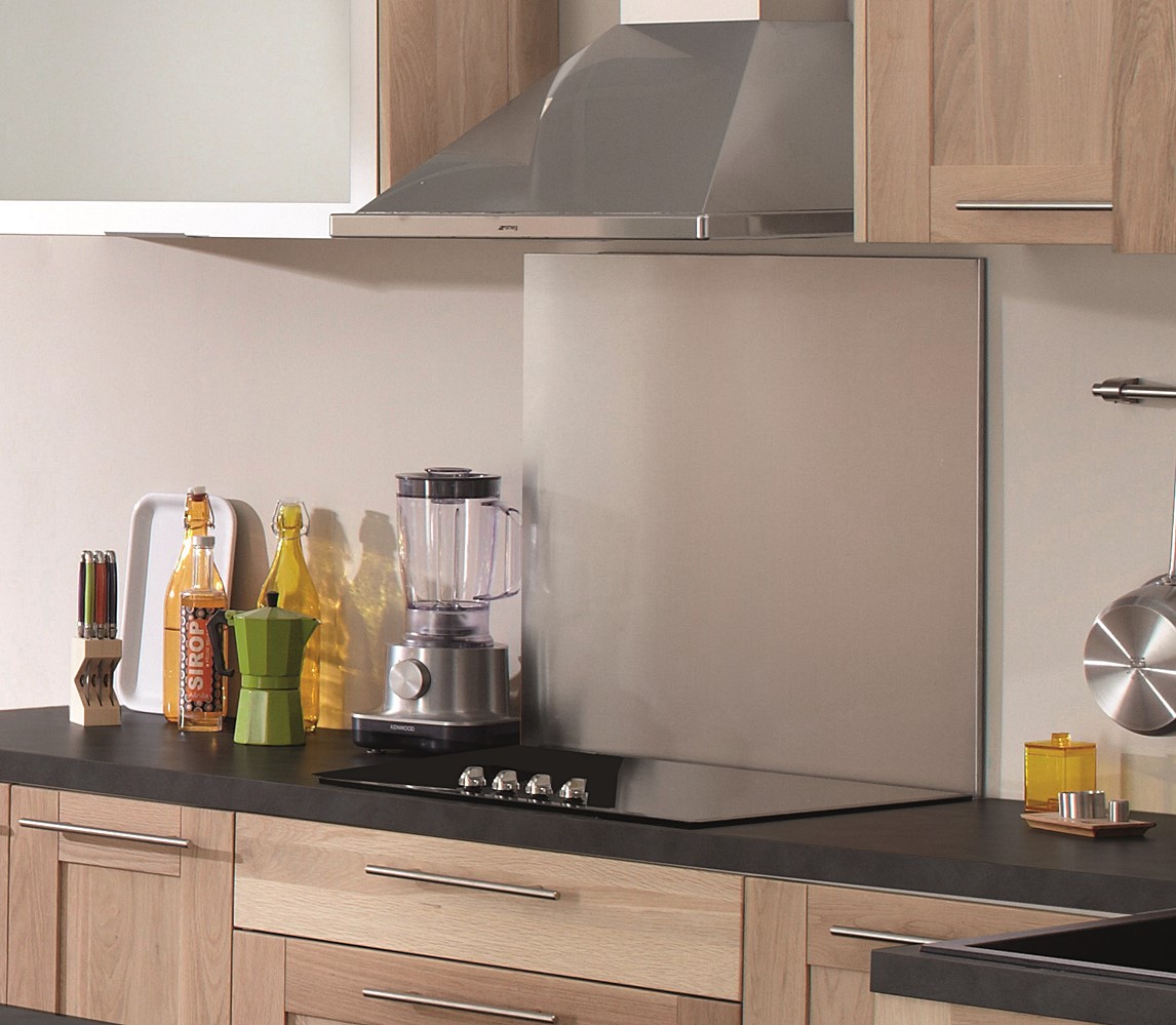 Crédence inox 90 cm - BOIS CONCEPT DEVELOPPEMENT