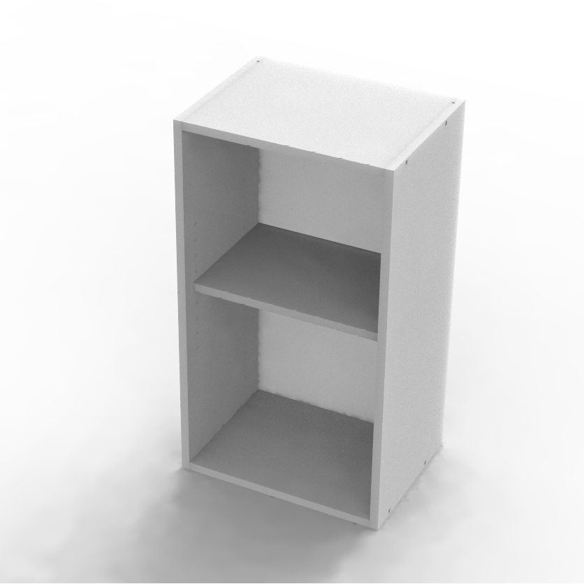 Caisson meuble cuisine haut 713x400x300mm Blanc