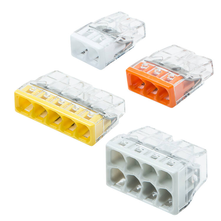 Flacon de 100 mini bornes de connexion automatique 2, 3, 5 et 8 fils S2273