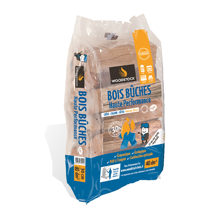 Bois Bûches 30cm 40dm3 WOODSTOCK