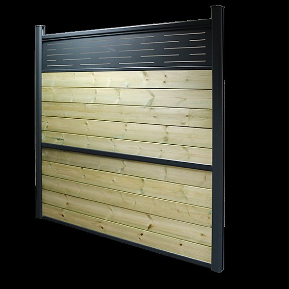 Clôture à composer Soluclo panneau de finition acier 180x30 cm - DEBARGE