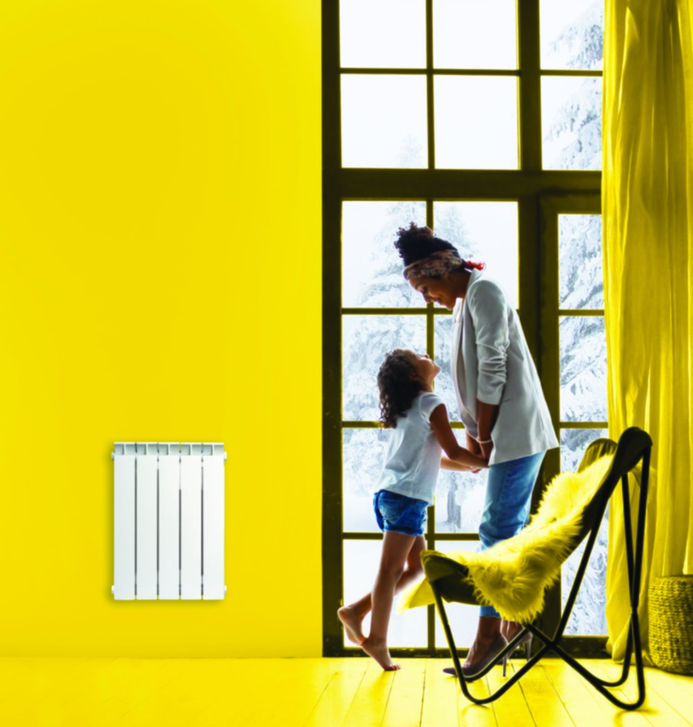 Radiateur à inertie céramique Silhouette 1500W blanc - UNIV'R CHAUFFAGE