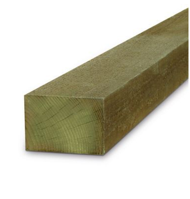 Lambourde de terrasse pin sylvestre Classe 4 vert 240x6,2x3,8cm