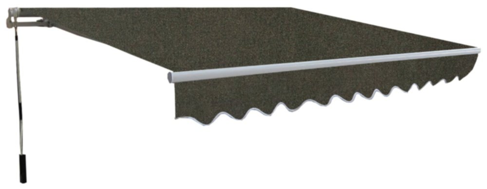 Store banne manuel sans coffre 4x3m Gris