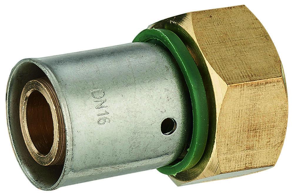 Raccord PER à sertir femelle écrou mobile G1/2 (15x21) pour tube PER - sac.10 pcs - NOYON & THIEBAULT