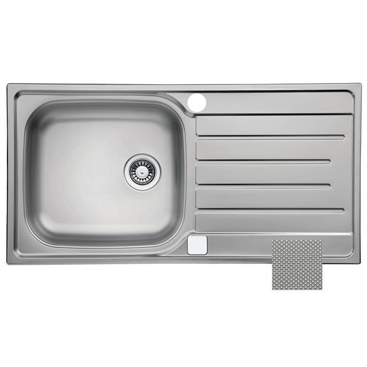 Evier 1 bac 100x50cm Line+ inox - DIADEM