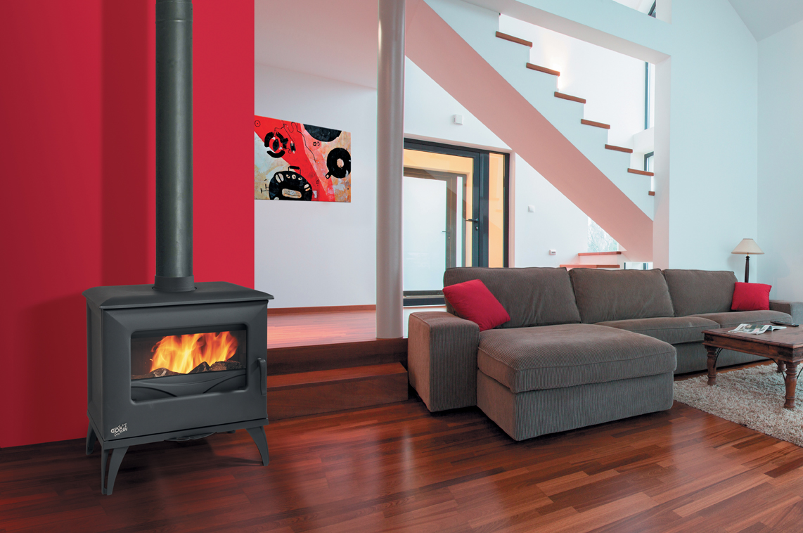 Poêle à bois Le Cube - GODIN