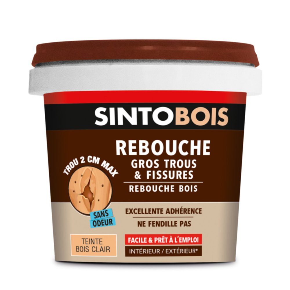 Enduit rebouche bois 0.5kg - SINTO