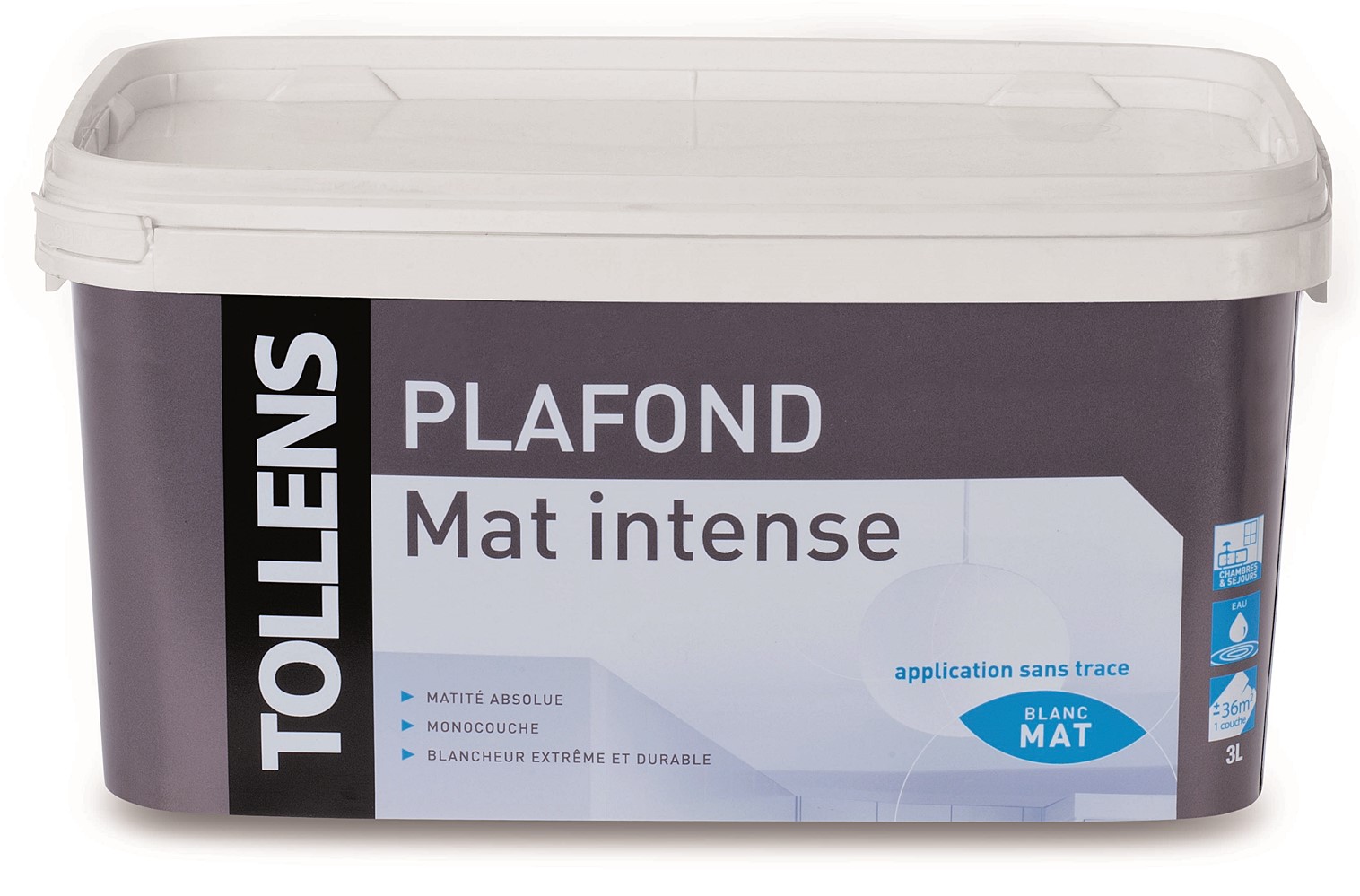 Plafond mat intense - Blanc - 2.5L - TOLLENS