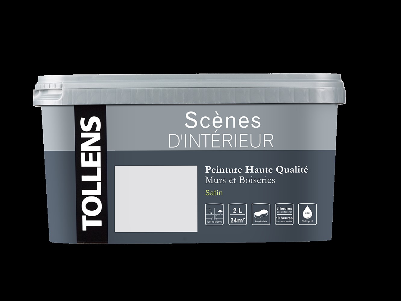 Peinture Scènes d'Intérieur Carbone Satin 2L - TOLLENS