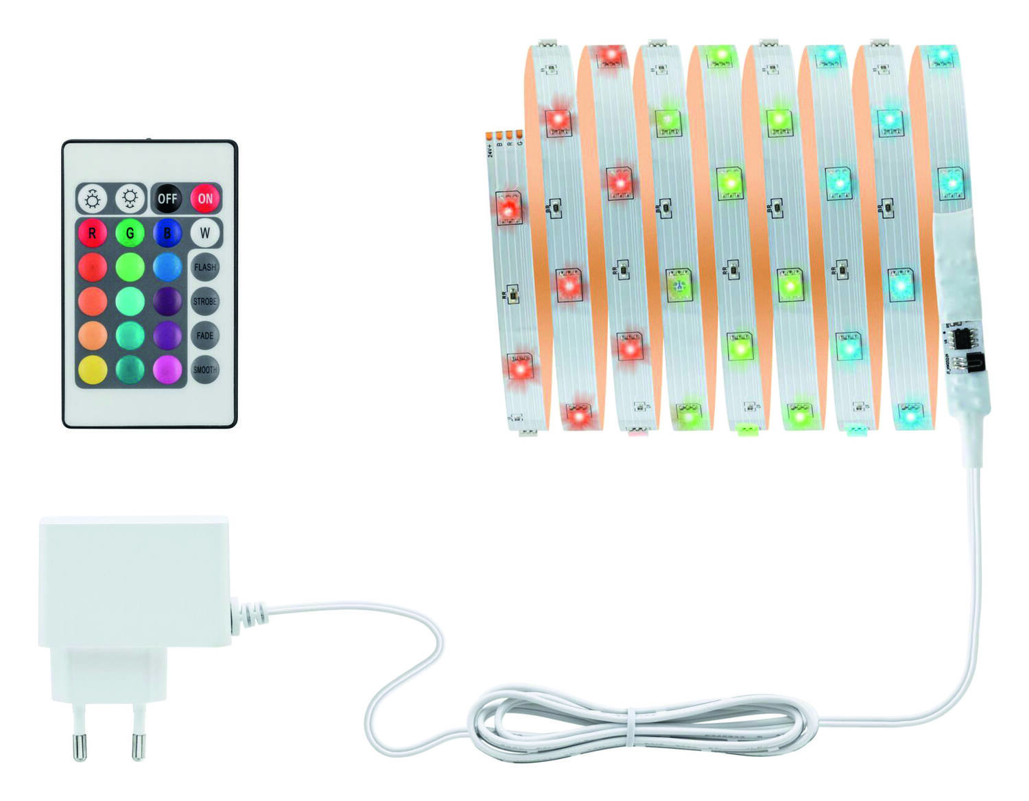 Ruban luminaire Led RGB 8W 180lm 3m