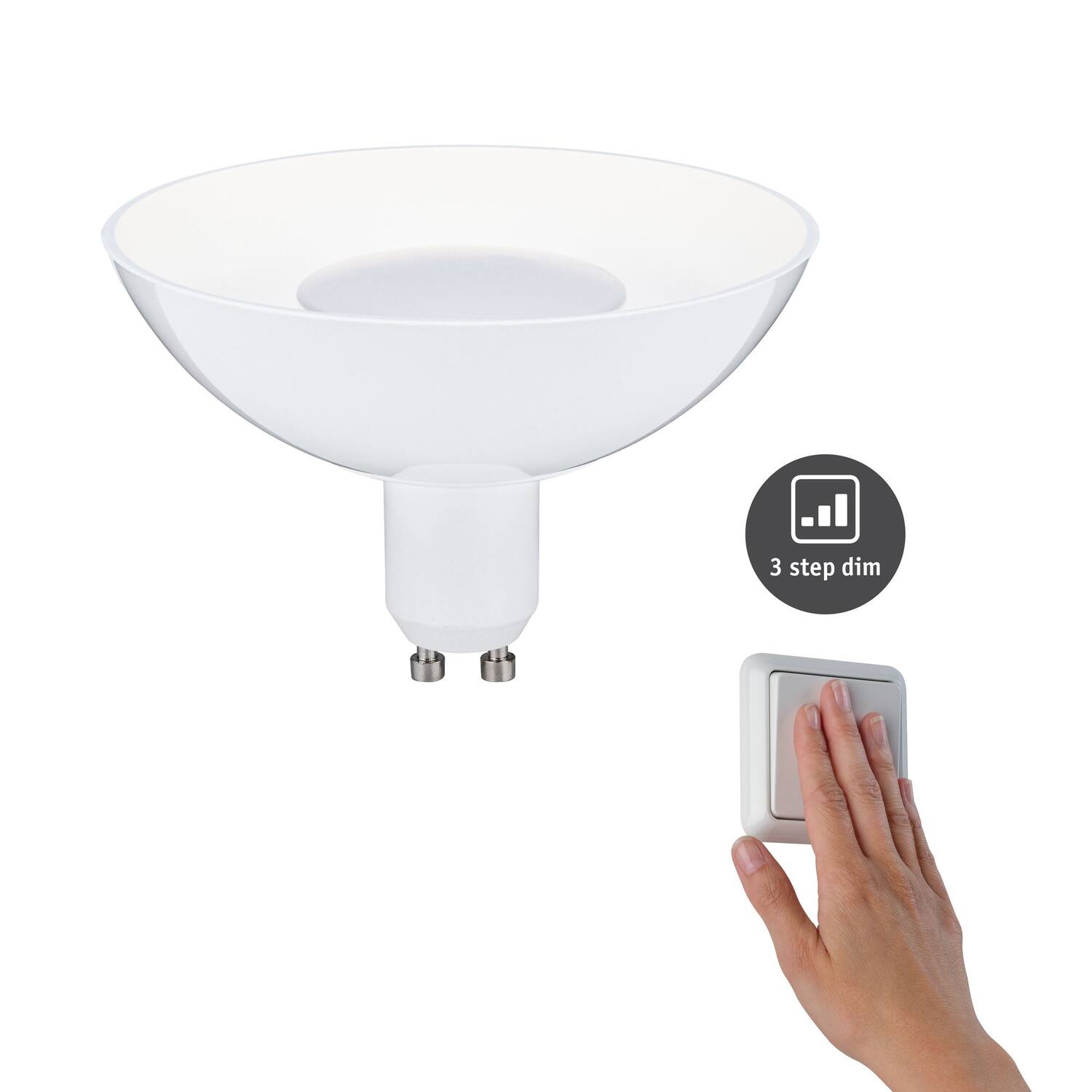 Spot réflecteur LED GU10 360lm 4,9W Intensité variable Blanc