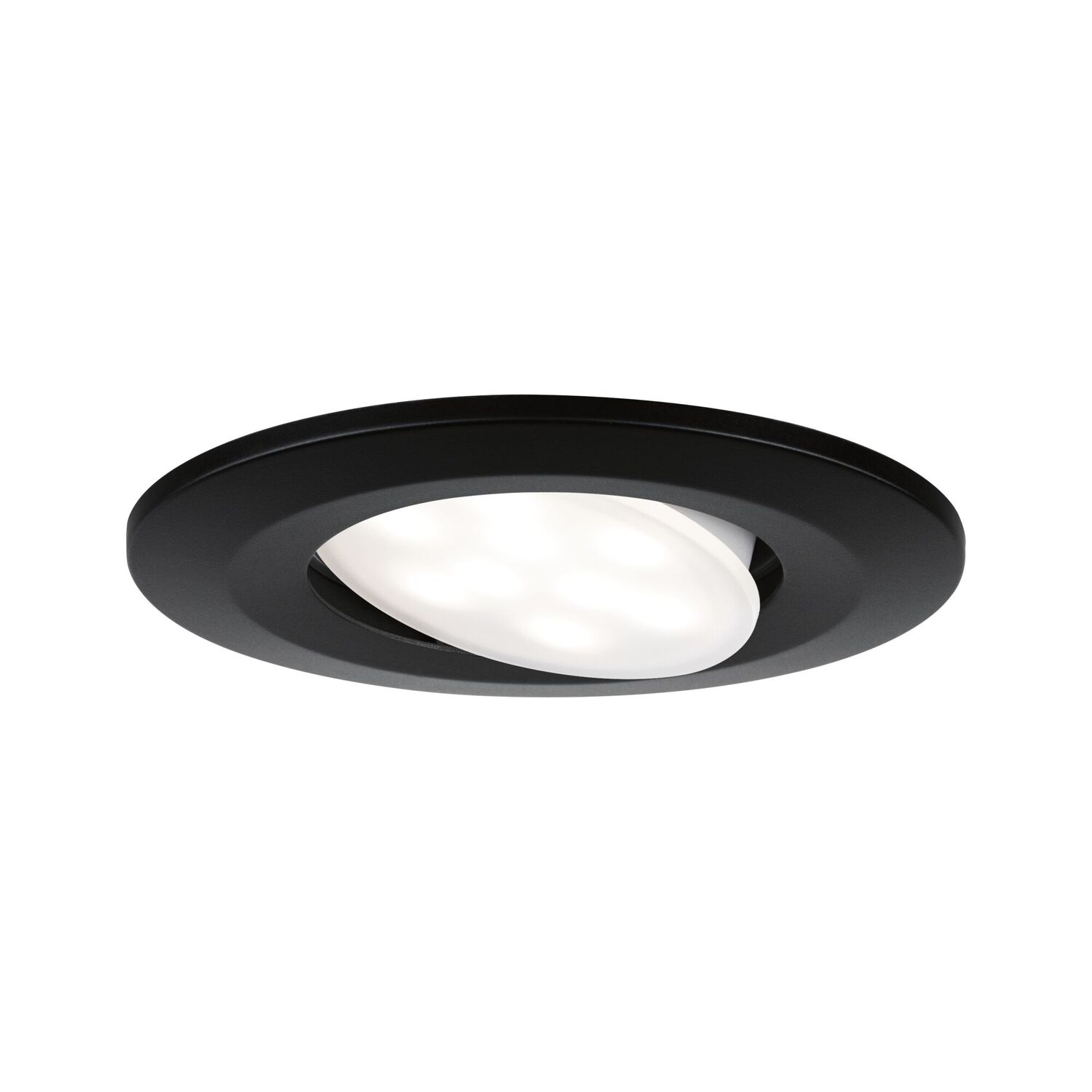 Encastré Calla LED orientable Ø90mm 6W 680lm 4000K noir IP65 - PAULMANN