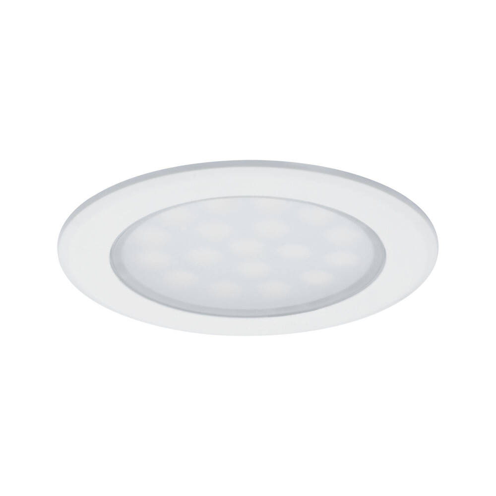 2 Spots Encastrables Meuble 2,5W 230/12V Blanc