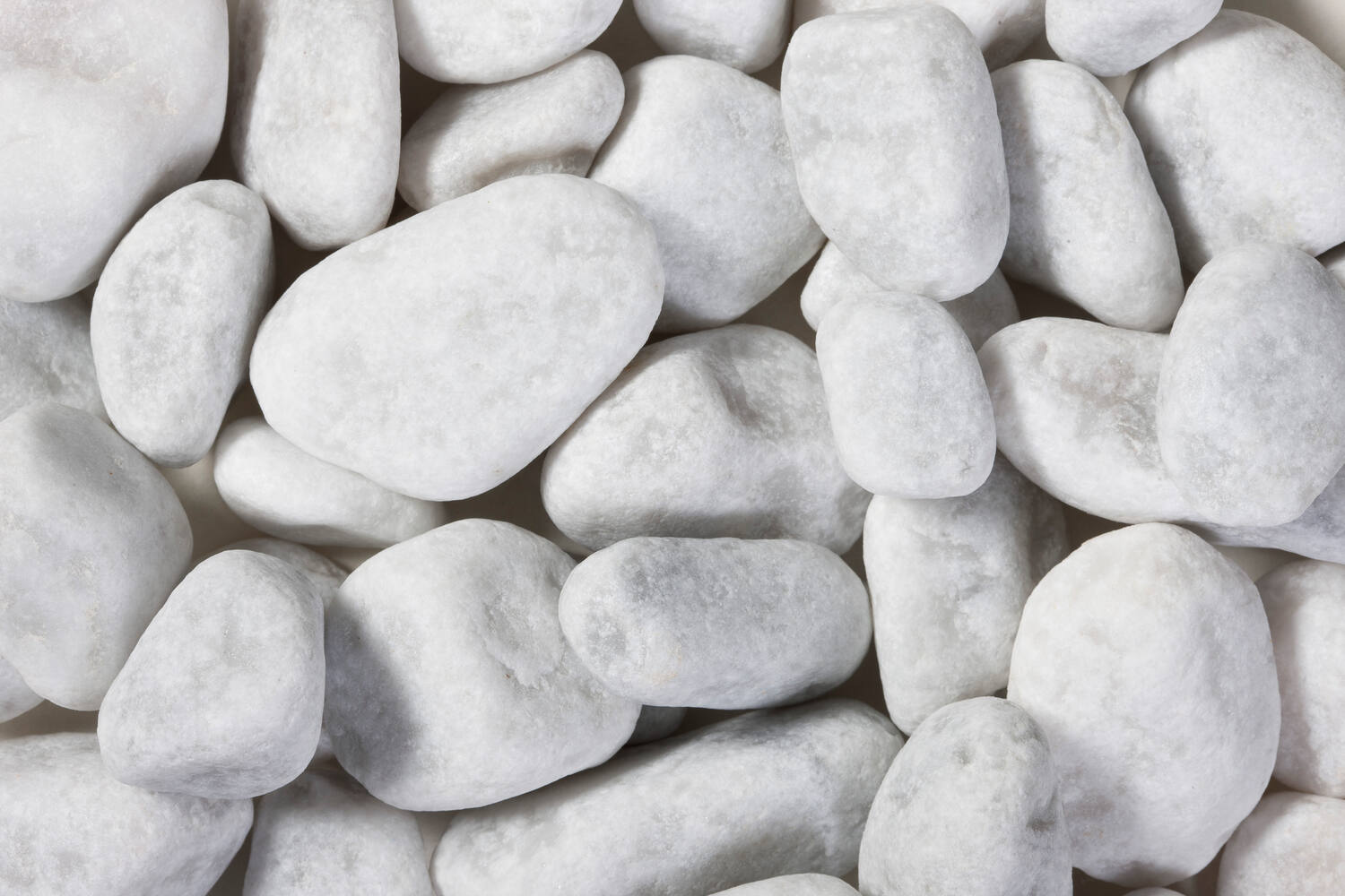 Galets Carrare 25/40 25kg Blanc