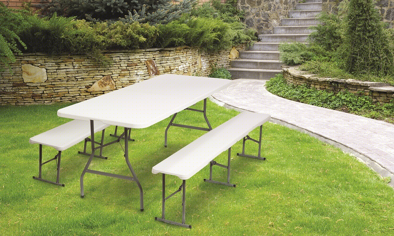 Table pliante 240cm - PRATIK GARDEN