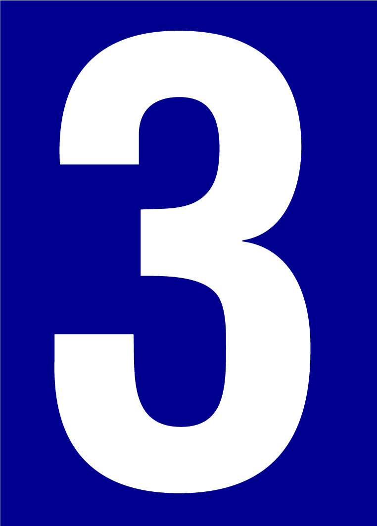 Chiffre numéro de rue 