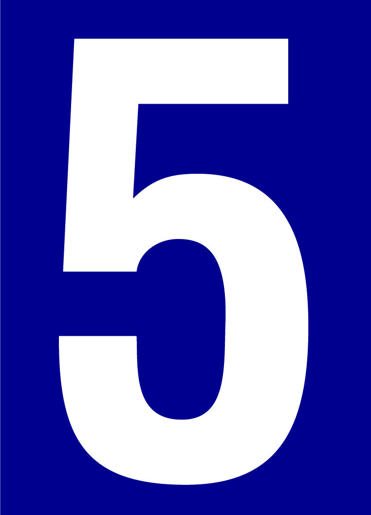 Chiffre numéro de rue 