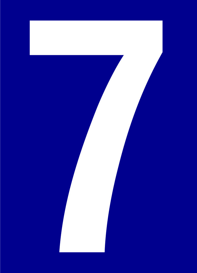 Chiffre numéro de rue 