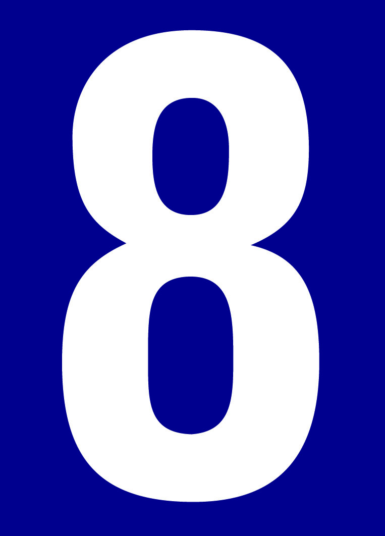 Chiffre numéro de rue 