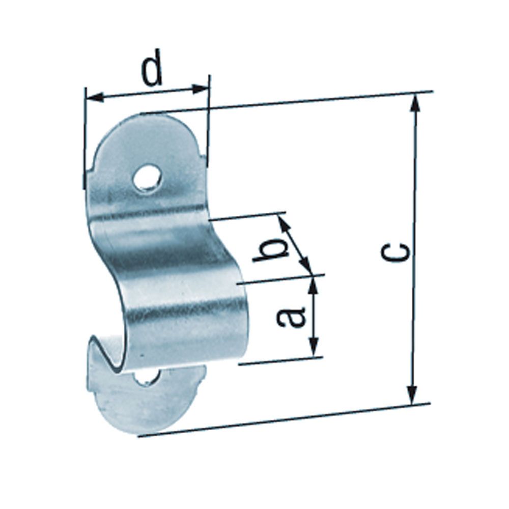 Gâche acier CATA noire 12x17 /20 pcs