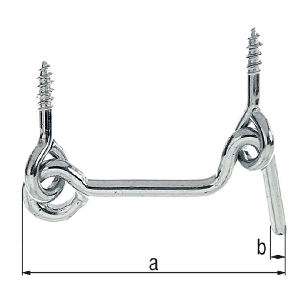 Croch.c/vent+anneau zingué à bét. 76xØ4