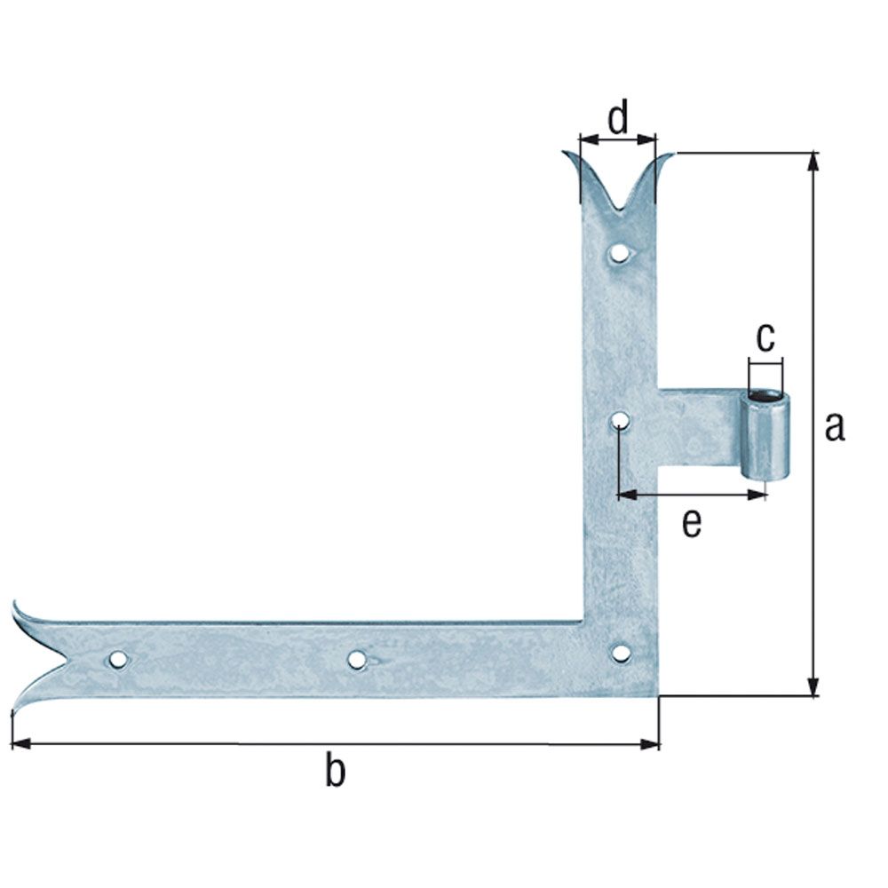 Penture équerre QC gauche CATA 250x300