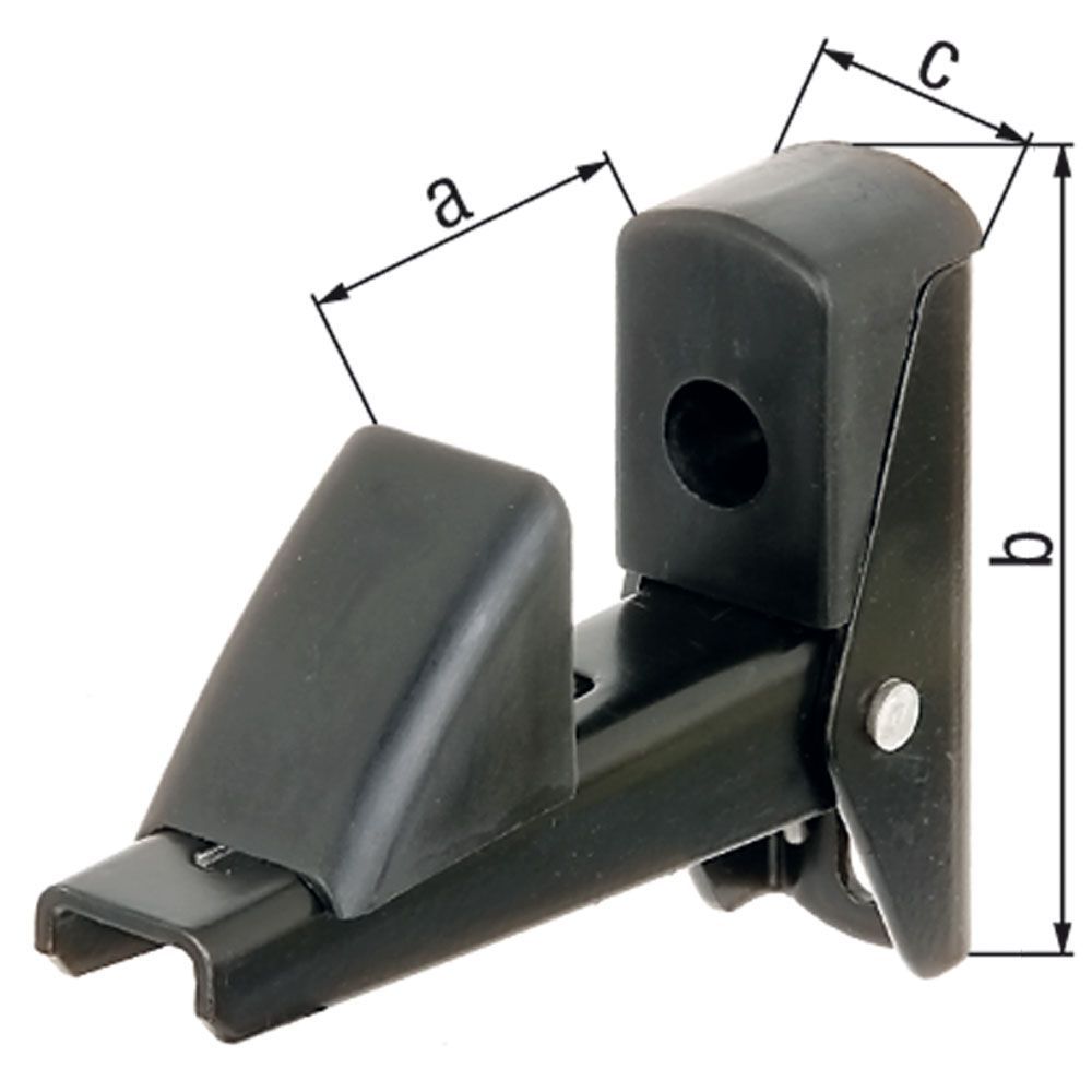 Arrêt volet/porte alu noir 15-50