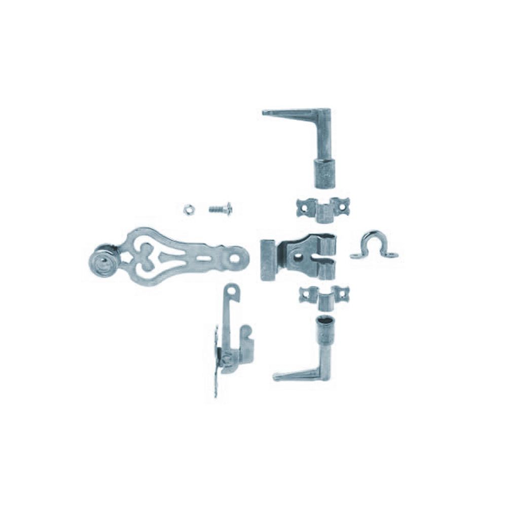 Accessoire espagnolette ronde galva noir