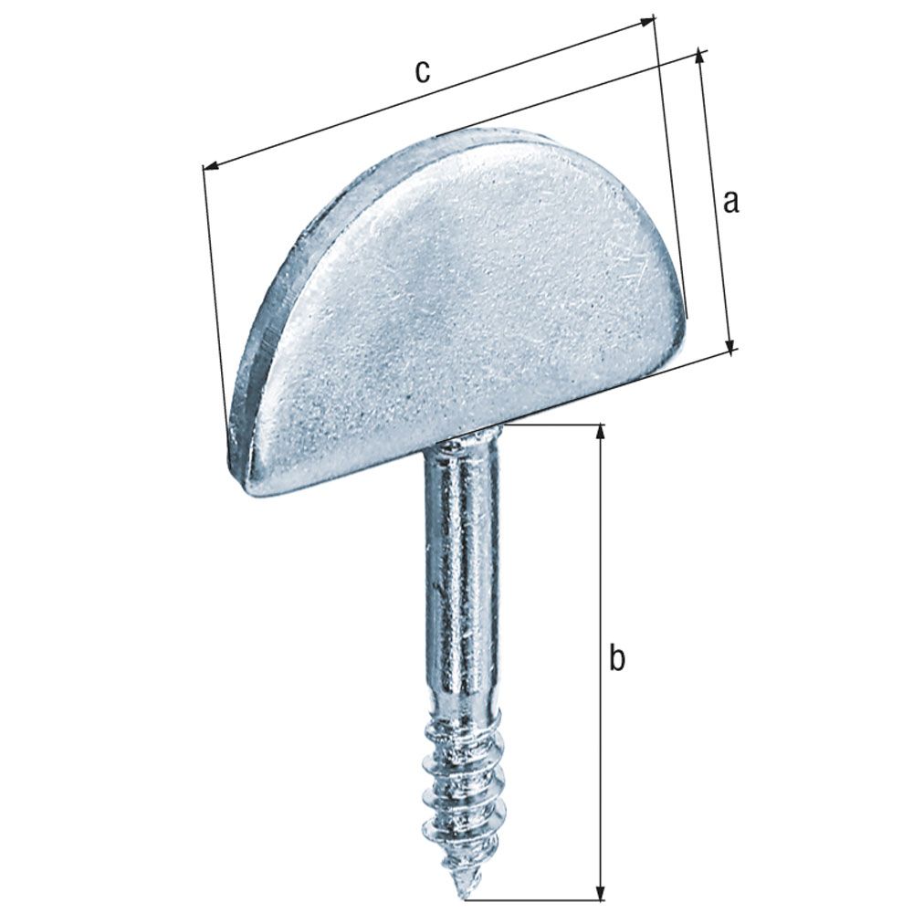 Butée volet droite zinguée à cheviller 21