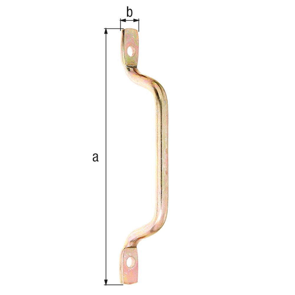Poignée porte zinguée d8/159x13 FR