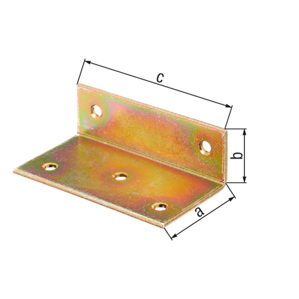 Équerre large bichro 40x25x75