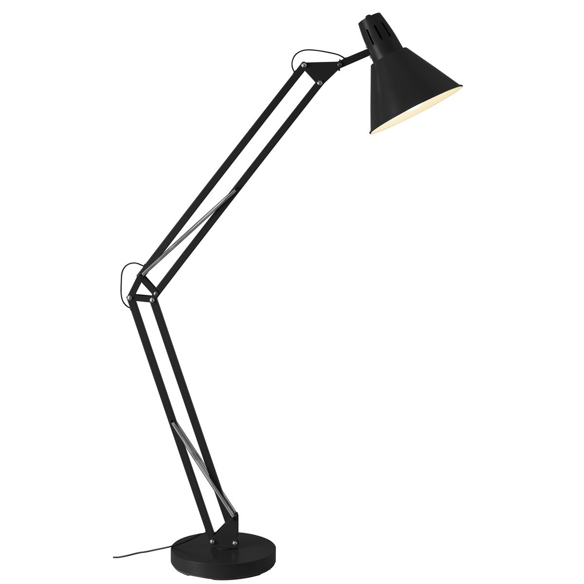 Lampadaire 1l winston noir