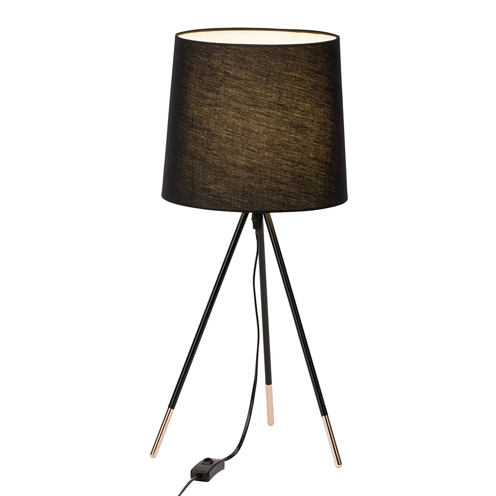 Lampe à poser Demi encastré miccado noir/cuivre