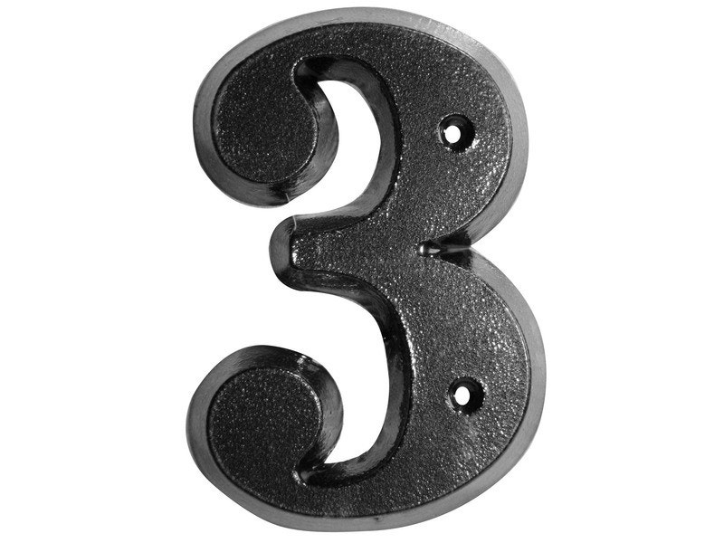 Chiffre zamak noir 3 - NOVAP