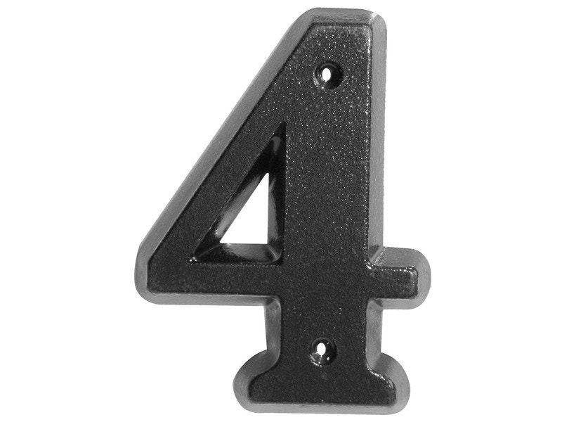 chiffre zamak noir 4 - NOVAP