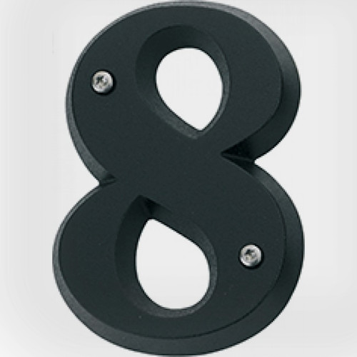 chiffre zamak noir 8 - NOVAP