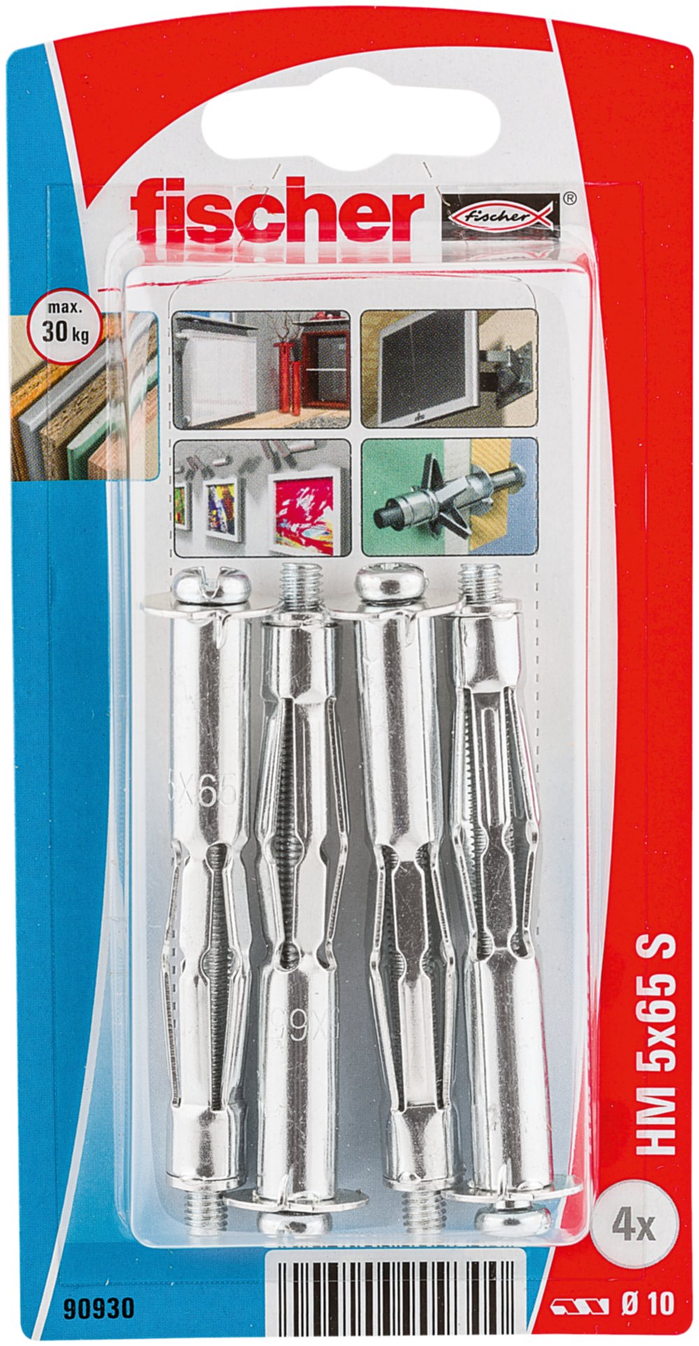 Cheville métallique HM 5x65 avec vis métrique