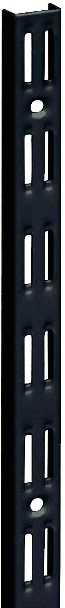 Crémaillère double perforation 100cm noir