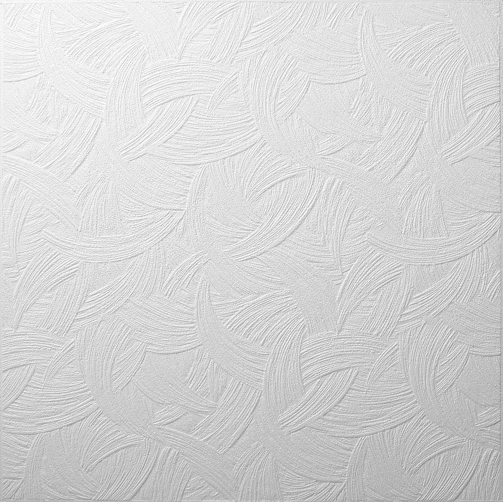 Dalle Plafond Zagreb Polystyrène Blanc