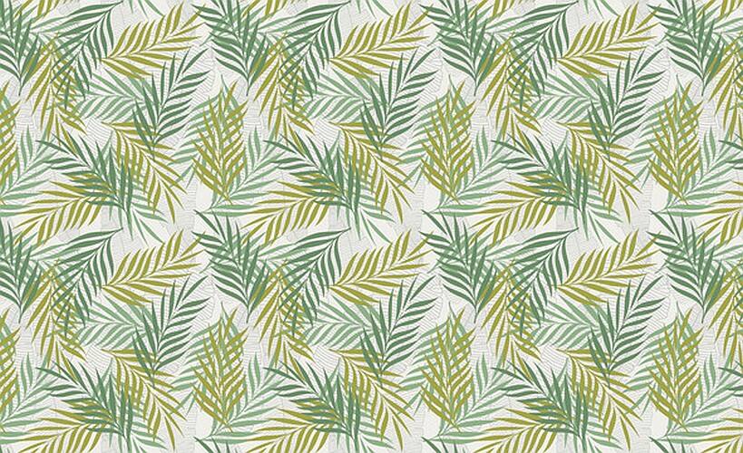 Nappe polyester enduite Rain Forest ronde 140cm