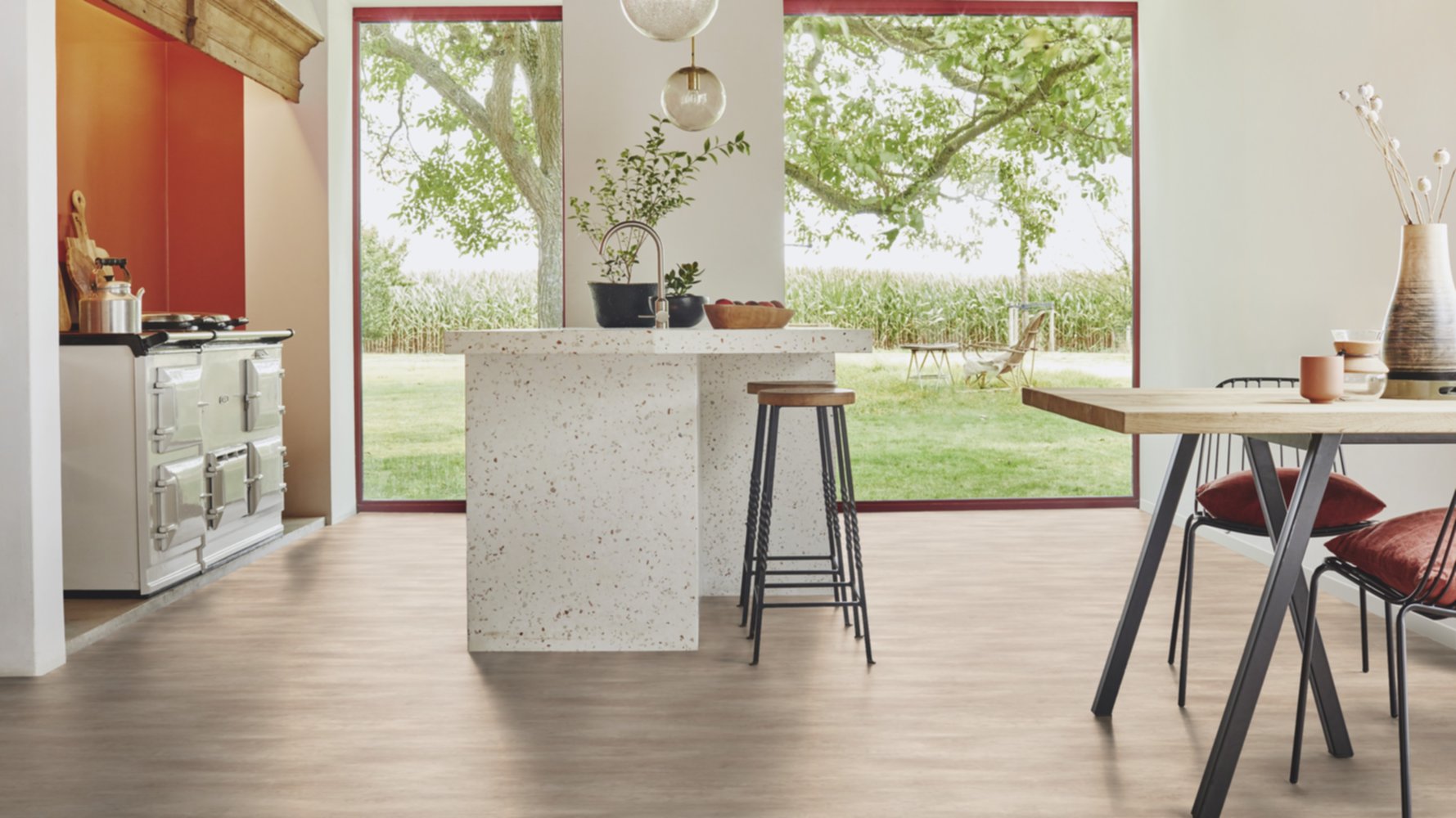 Revêtement de sol Vinyle Beige Iconik Lifetex Kiruma 4m - (Vendu au m)²