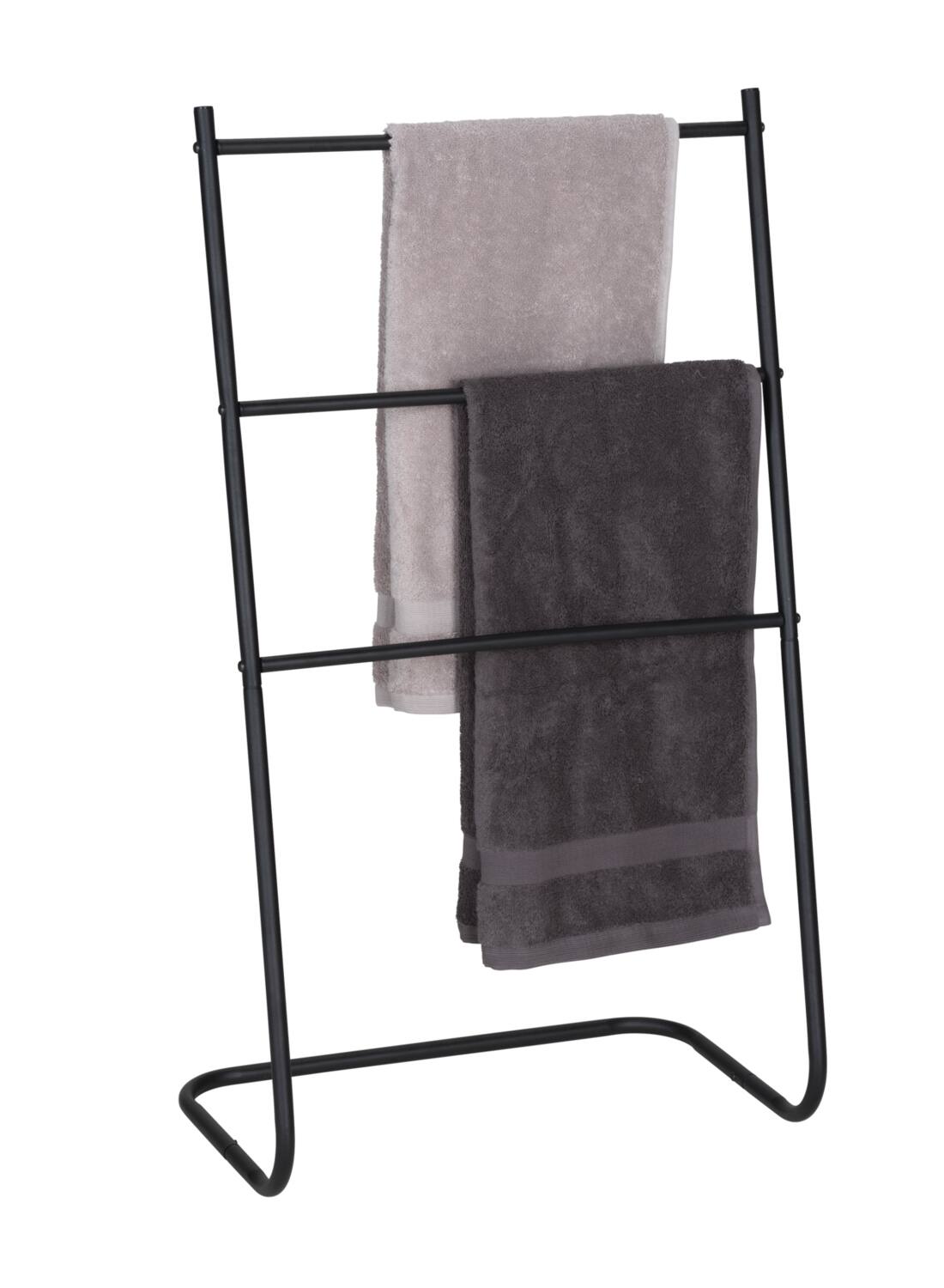 Porte-serviettes Aracena métal noir - ALLSTAR