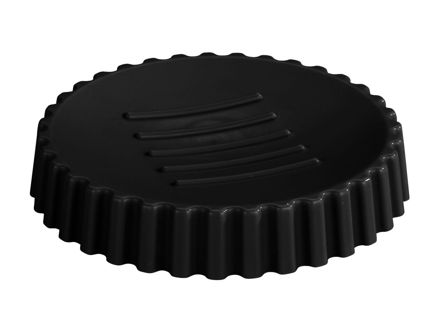 Porte-savon Minas plastique noir - ALLSTAR