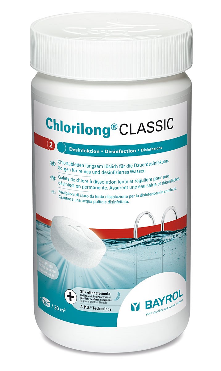 Traitement chlore piscine Chlorilong Classic 1,25kg - BAYROL