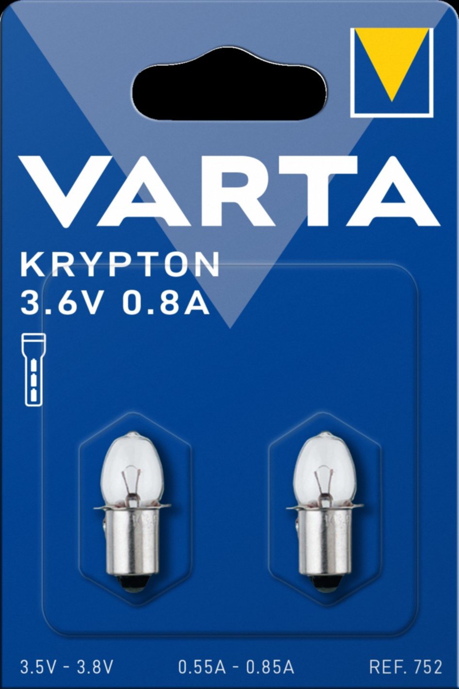 Ampoule VARTA 752 3.6v 0.75a lisse krypton