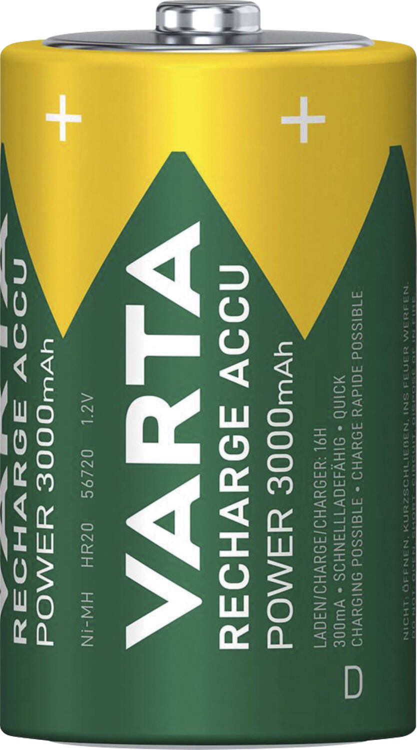Pile Accu Varta Hr20 D 3000 Mah Blister2 VARTA