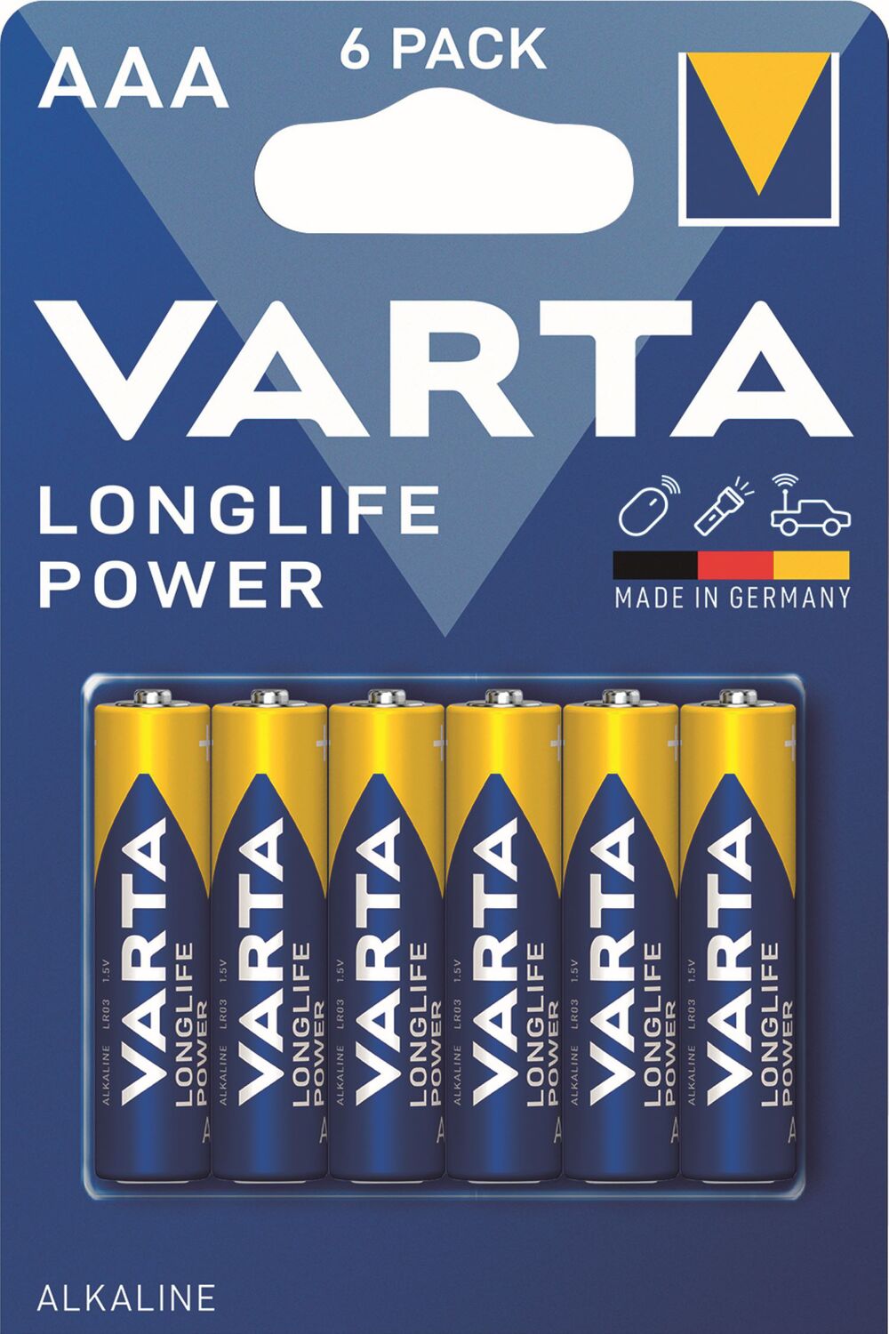 6 Piles LR03 aaa longlife power - VARTA